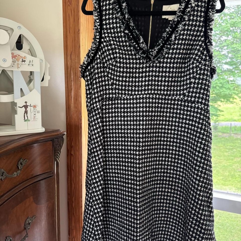 Kate Spade Black and White Textured Dress